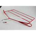 Metal clothes hanger with PVC